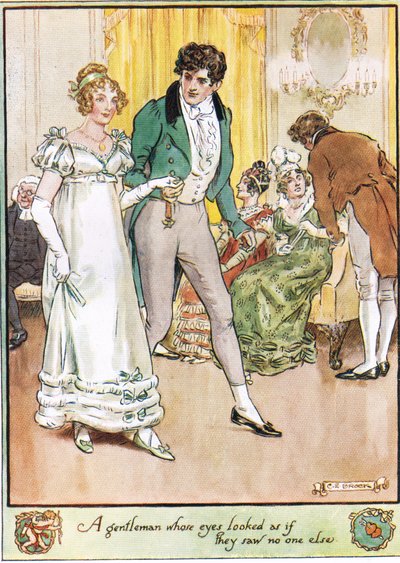 Ein Gentleman, dessen Augen aussahen, als ob sie niemanden sonst sahen von Charles Edmund Brock